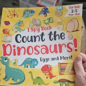 Count the Dinosaurs!  I Spy Book For Kids. Buy 1 Book Listing, Get 1 Free